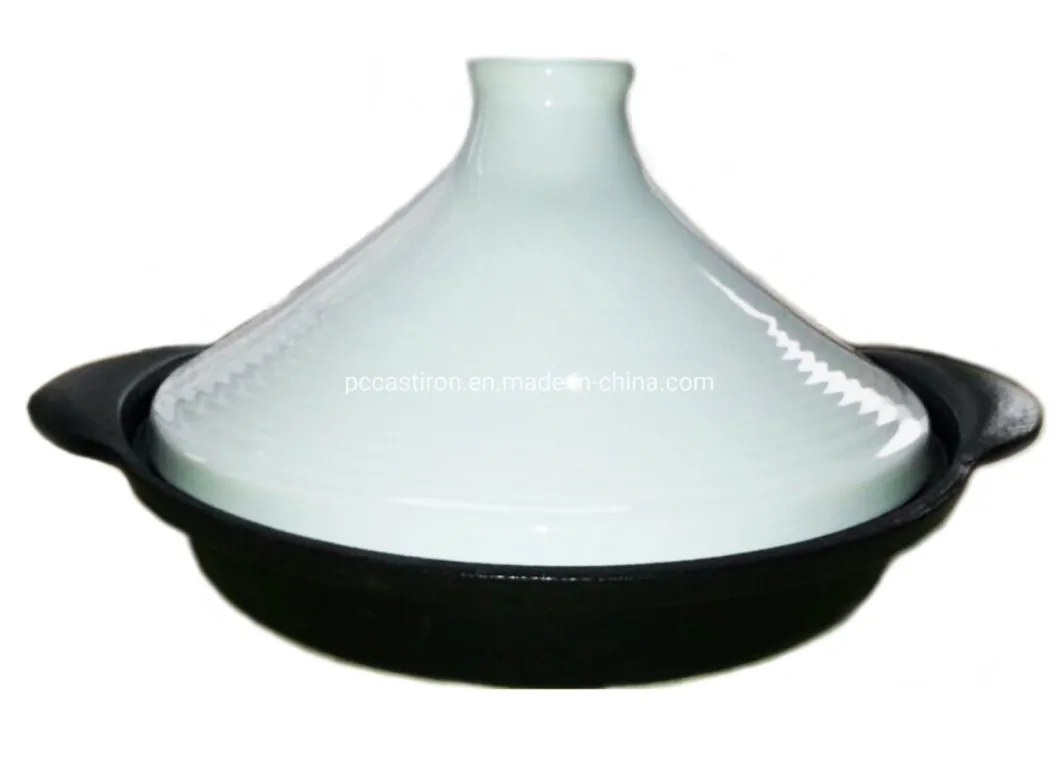 Enamel Cast Iron Tagine with Ceramic Lid