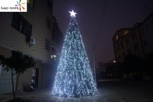 Outdoor lighting decorated artificial christmas tree commercial lighted