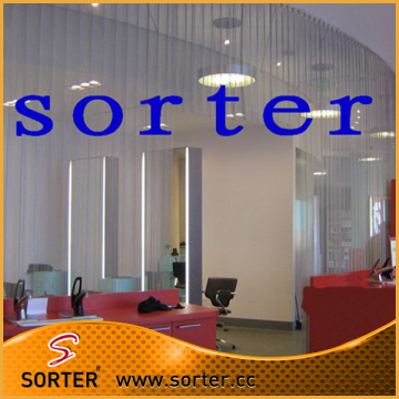 Sorter's metal woven mesh fabric metal drapery