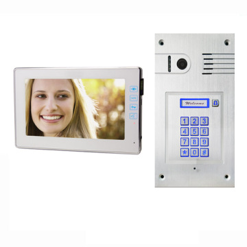 Capture pictures, code access wired 7 inch video door phone
