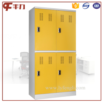 Metal wardrobe locker,steel cabinet locker,4 door iron locker