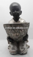 polystone monk sculpture