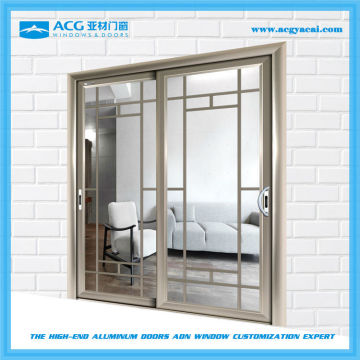 New product grid design aluminum sliding door system