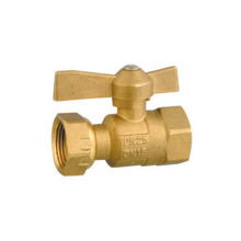 Brass water meter ball valves for HDPE pipe