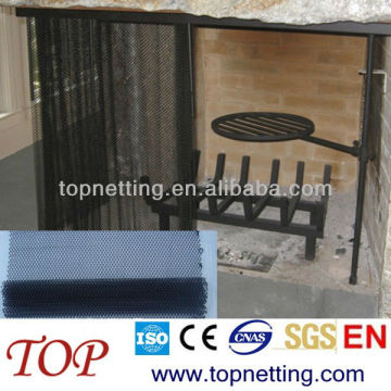 stainless steel / carbon steel spark screen / fireplace wall curtain