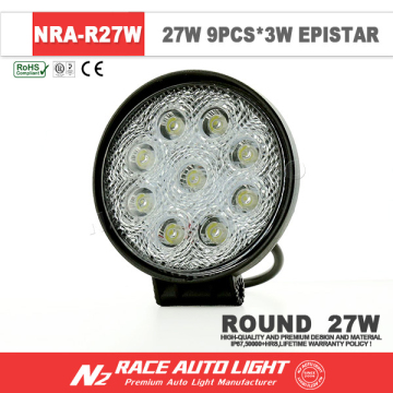 Manufacturer Wholesale Best 27watt Round LED Driving Light for Truck with IP67