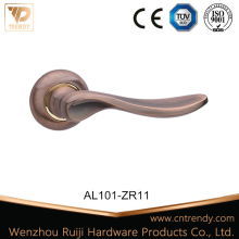 Aluminum Door Handle Lever Lock with Round Knob (Z6101-ZR11-CL)