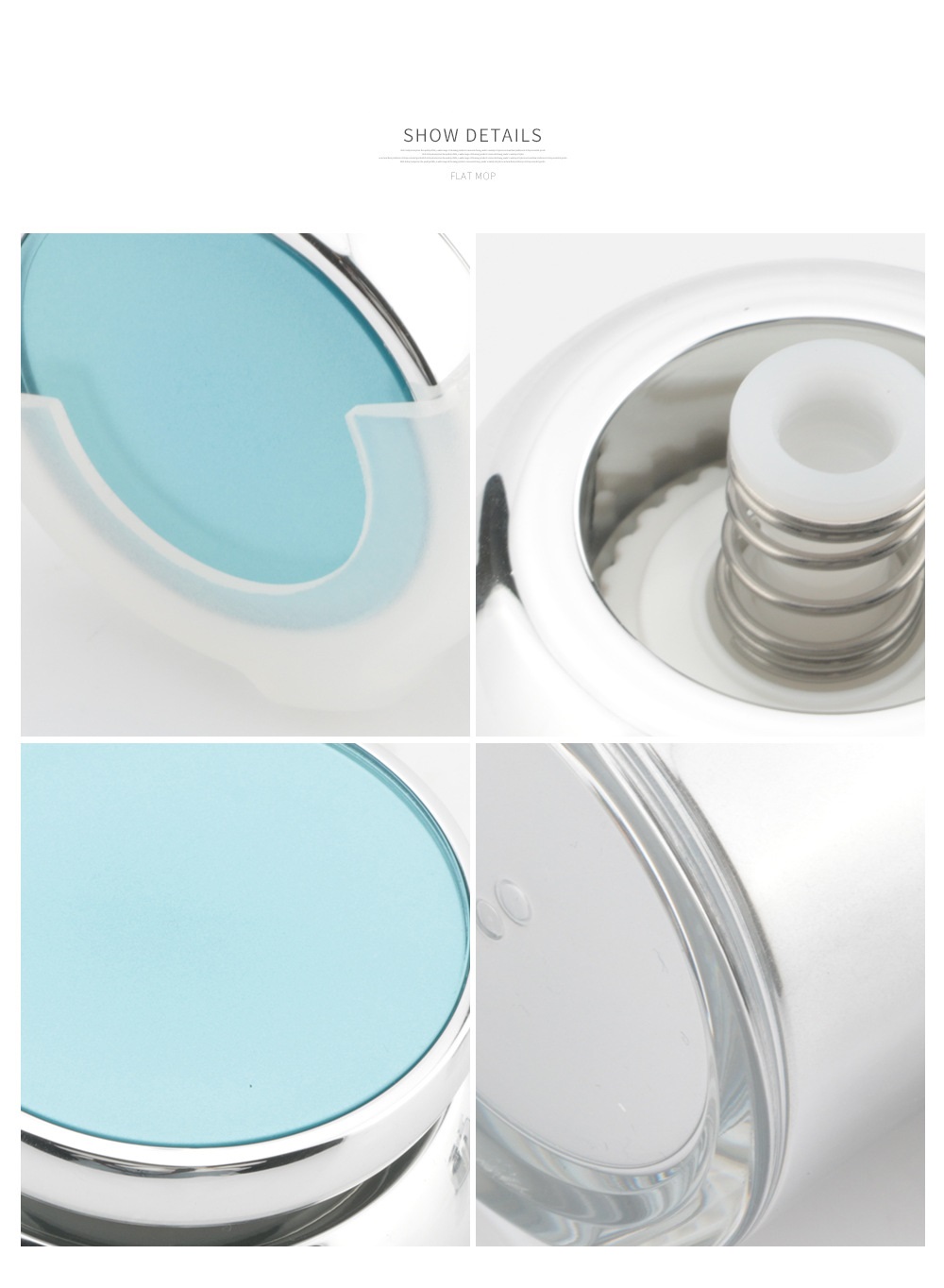 Luxury Silver mashroom shape acrylic cream bottles
