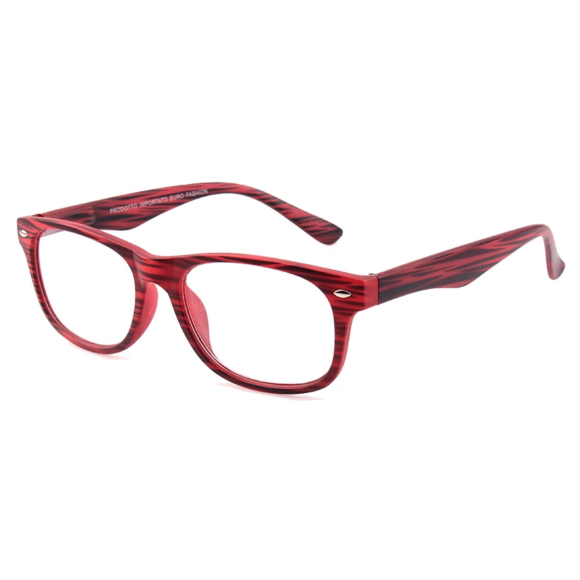 2018 Hot Selling Spring Hinge Reading Glasses with Stripe Pattern