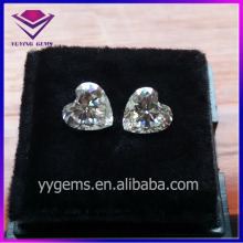 Shinning Lab Created Diamond EF/VVS Grade Love Heart Shape White Moissanite Stone