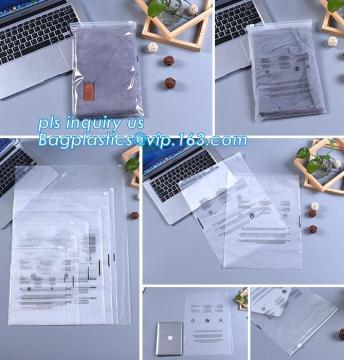 Vinyl Pouch Bags With Zip,Plastic Zip Resealable Pouch, cloth bag boutique packaging slide zip lock plastic bag with slider