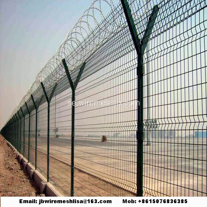 Y Type Svetsad Wire Mesh Fence / Airport Fence