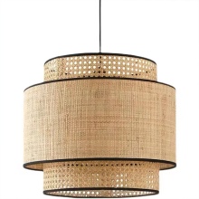 Japanese Rattan Art Bamboo Woven Hand-made Chandelier