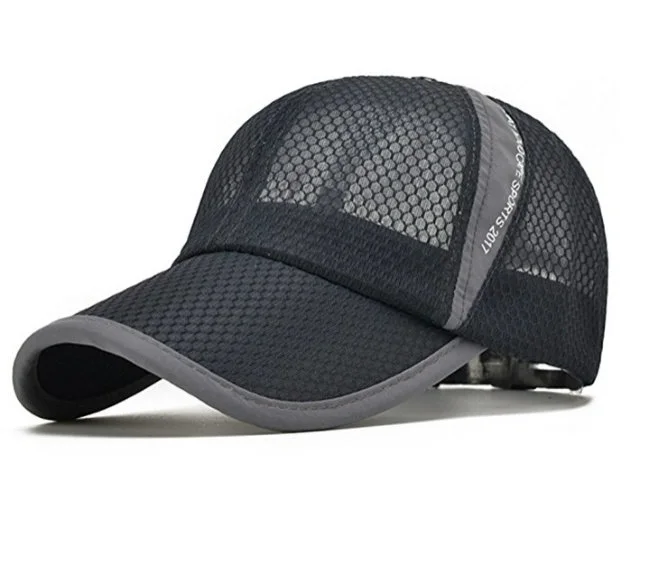 Breathable Quick Dry Baseball Sun Cap with Mesh Fabric Summer Baseball Caps