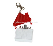 Pocket house shape Mini Hand Tool,plstic hand tool,tool set with led light