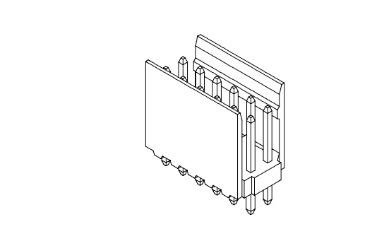 2,54 mm Pitch Double Row 180 ° Wafer AW2549VB-2XNP