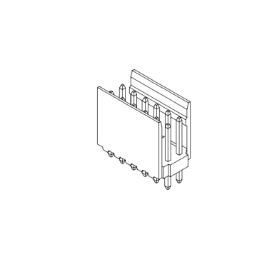 2.54mm ملعب صف مزدوج الصف 180 ° رقاقة AW2549VB-2XNP