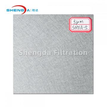 Serat serat logam nonwoven yang disinter sintered filter serat nilon