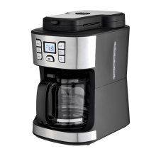 15 Cup LCD Display Electric Coffee Maker with Grinder