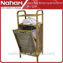 Bathroom Bamboo Storage Laundry Hamper FSC/BSCI