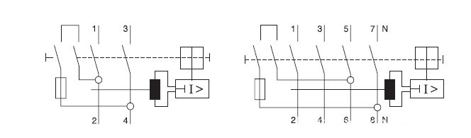 operation principle figure for JXL1 RCCB