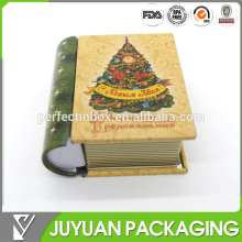 custom metal tin book box/book shape tin can metal box