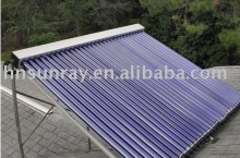 Split solar heater panel
