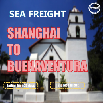 Ocean Freight van Shanghai naar Buenaventura Colombia