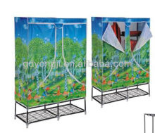 Cloth wardrobe folding wardrobe metal wardrobe