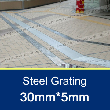 30x5mm Steel Walkway Grating With 30mm Bearing Bar Pitch