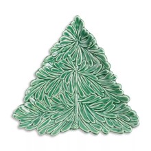 Customized Holiday Figural Tree Small Plate Ceramic Tableware Set - Retro Christmas Tableware