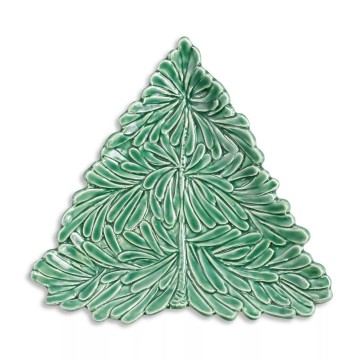 Customized Holiday Figural Tree Small Plate Ceramic Tableware Set - Retro Christmas Tableware