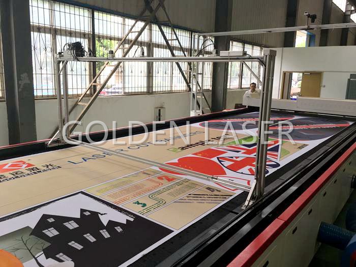 Laser Cutting Machine for Flags, Banners, Soft Signage CJGV-320500LD