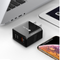 20W 2-Port QC3.0 and Type-C USB Wall Charger