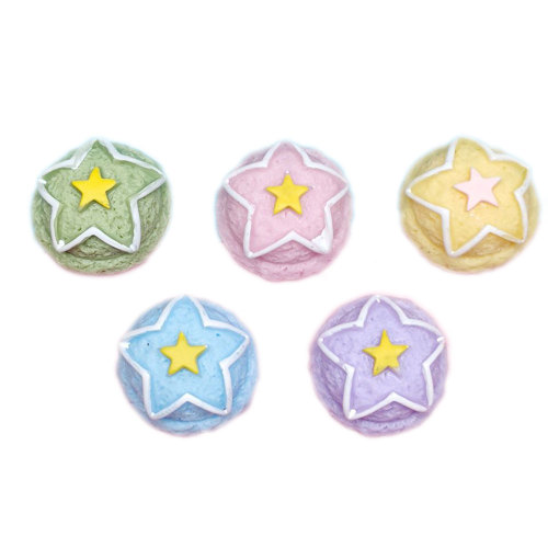 Resin Star Ice Cream Cabochon Flat Back Simulation Sweet Food Pendants Phone Case Embellishment Jewelry DIY Accessories