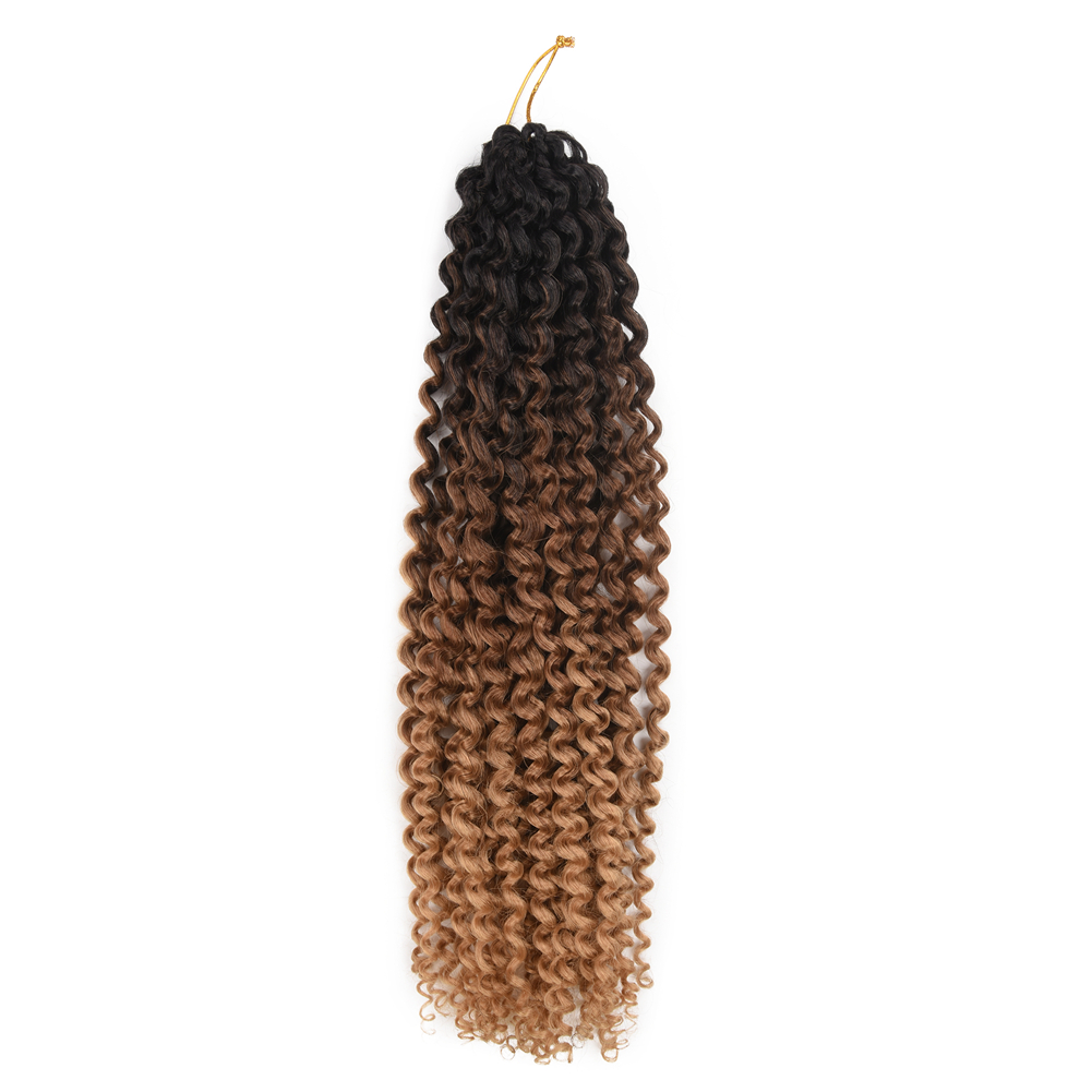 18 Inch Cheap Ombre Pre Looped Water Wave Rich Synthetic Crochet Braid Hair