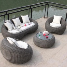 2023 New PE Rattan Woven Outdoor Sofa Set