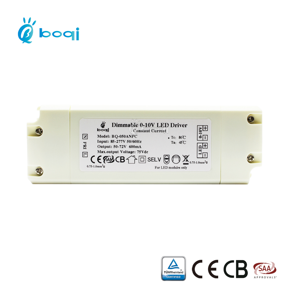 3 Years Warranty dimmable 600mA 0-10V 42w 72V led driver for Australia market