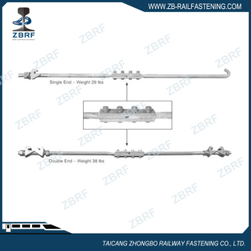 Insulated single end gauge rod for North America