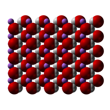 Lithiumhydroxid reagiert mit Kohlendioxid