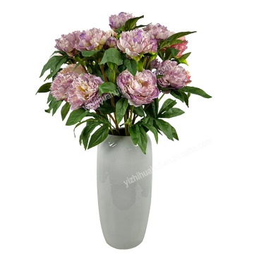 3 Heads Silk Peony Artificial Flowers Branch