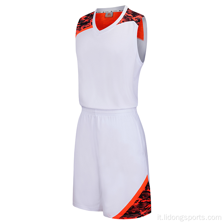 Basketball Uniform Wholesale Ultimo design della maglia da basket