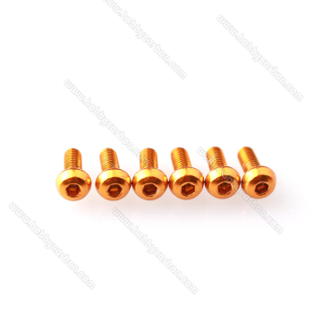 M3 Anodized 7075 Aluminum Round Hex Head Screws