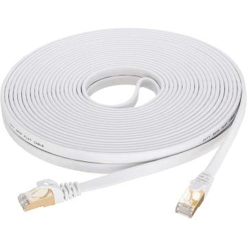 Płaski, gigabitowy, szybki kabel Ethernet LAN CAT7