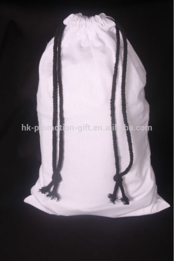 new products style gift white cotton drawstring bag, white drawstring bag for jewelry, white drawstring bag