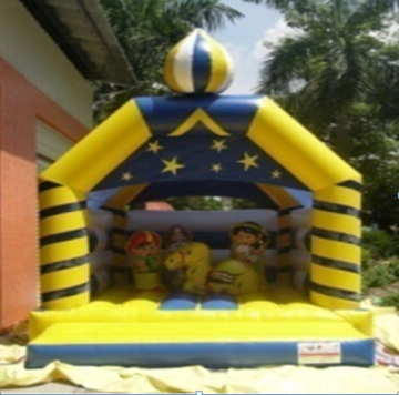 Infaltable jumping clown with slider