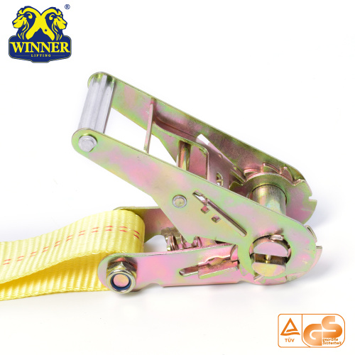 Högkvalitativ industriell Polyester Ratchet Tie Down Strap