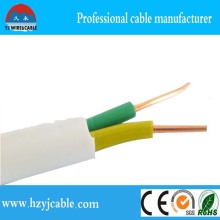 2*4mm2 7wires Strand Solid Flat Sheath Cable Copper Brass Copper