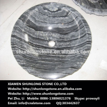 Black wooden marbe sinks,stone basin