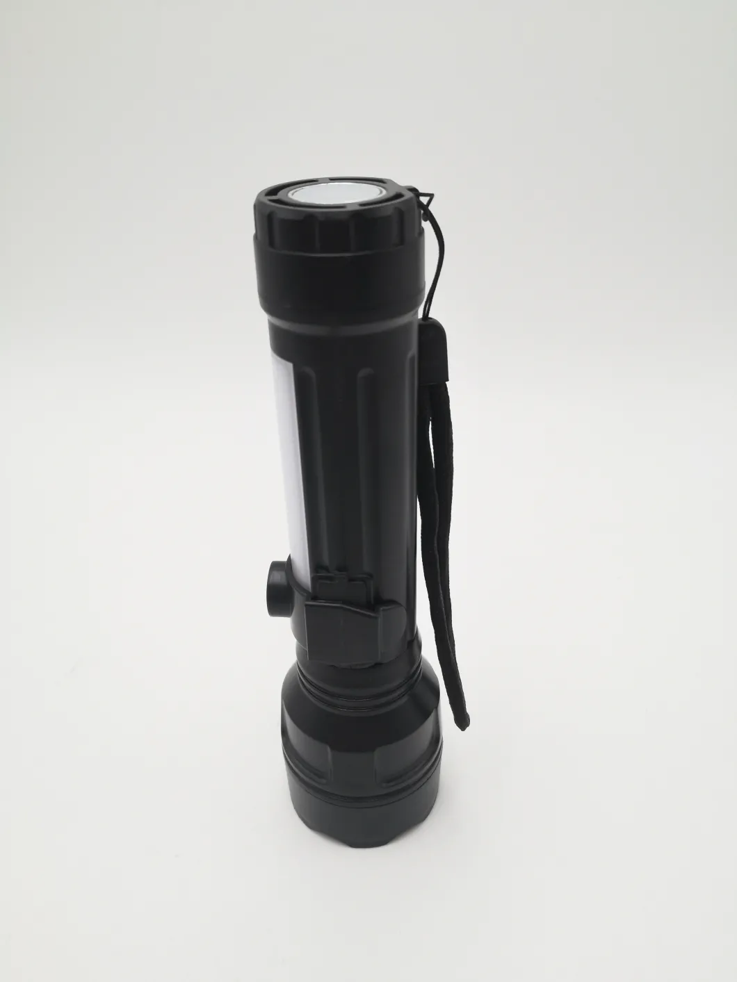 ABS Plastic Rechargeable Black LED Torch